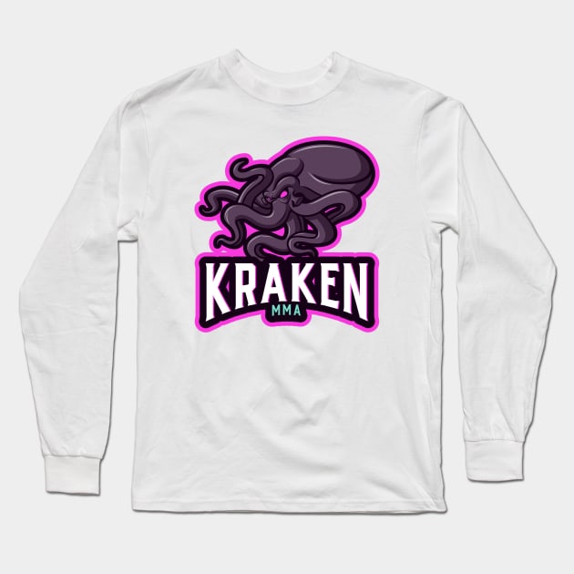 Kraken MMA Long Sleeve T-Shirt by Tip Top Tee's